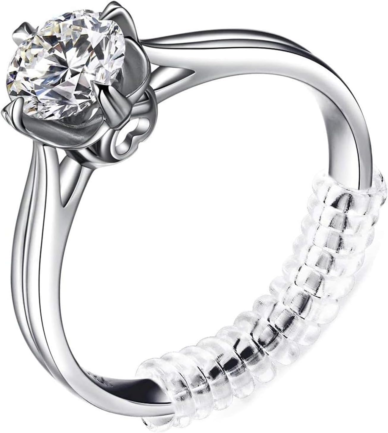 Anpro 15 pièces Ajusteur de Taille de Bague – Ensemble Invisible et Jauge