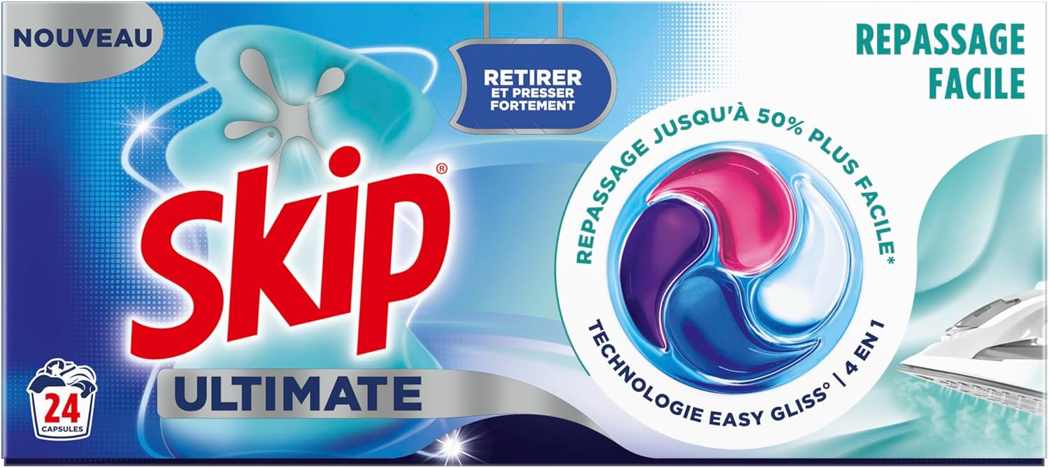 Thumbnail 1 de Skip Lessive Capsules Ultimate 4en1 Repassage Facile – 96 lavages (4x24)