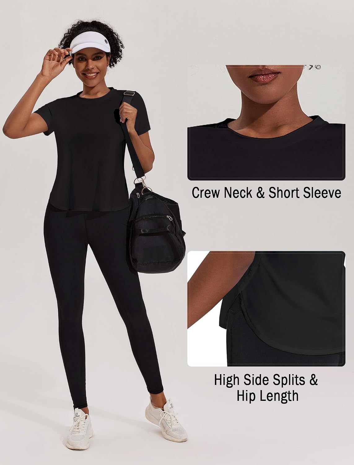 Detalle 2 de T-shirt sport anti UV UPF 50+ pour femme
