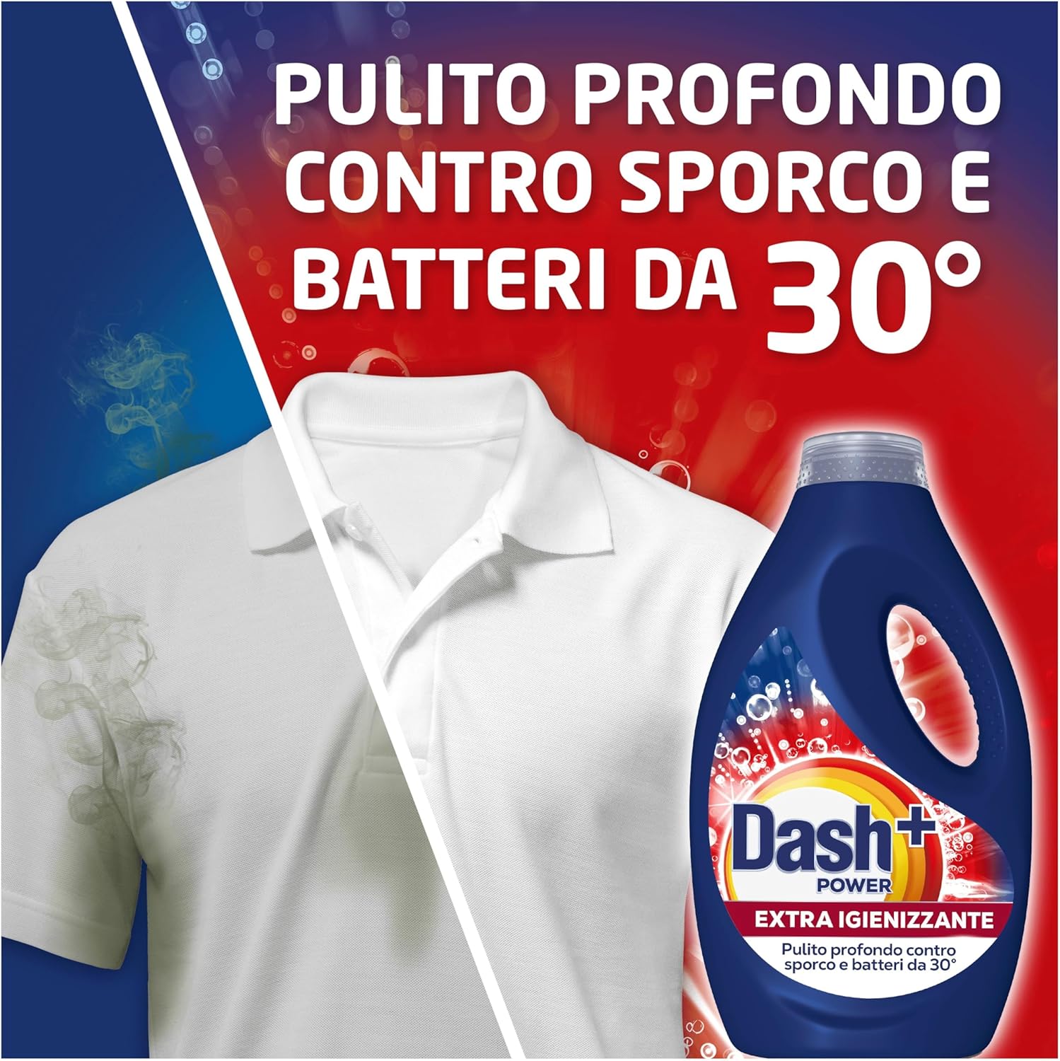 Thumbnail 1 de Dash Power + Extra Igienizzante Detersivo Liquido Lavatrice 4x23 lavaggi – pulizia profonda e bianco brillante