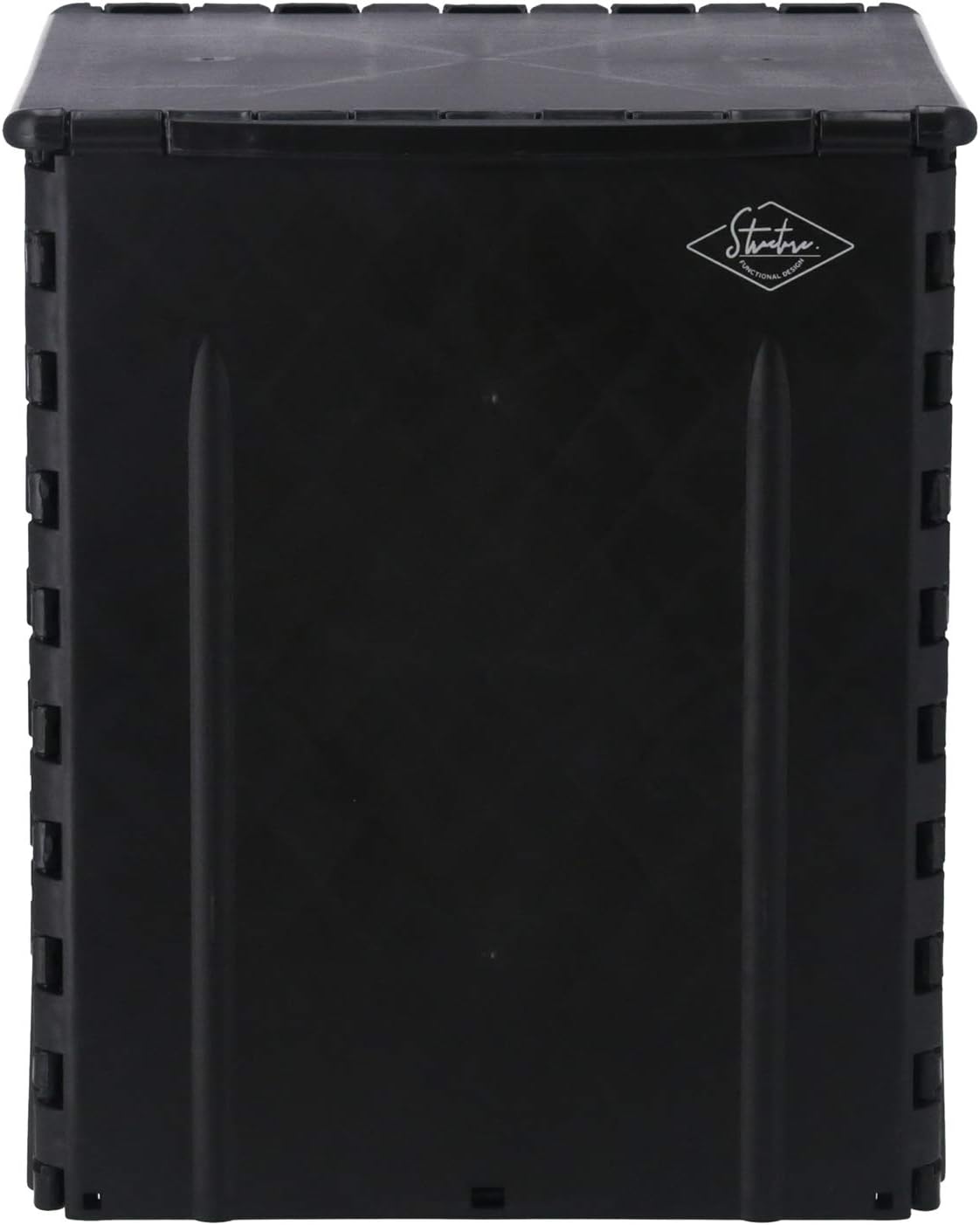 Detalle de 不二貿易 86105 折りたたみ収納スツール ブラック・耐荷重80kg