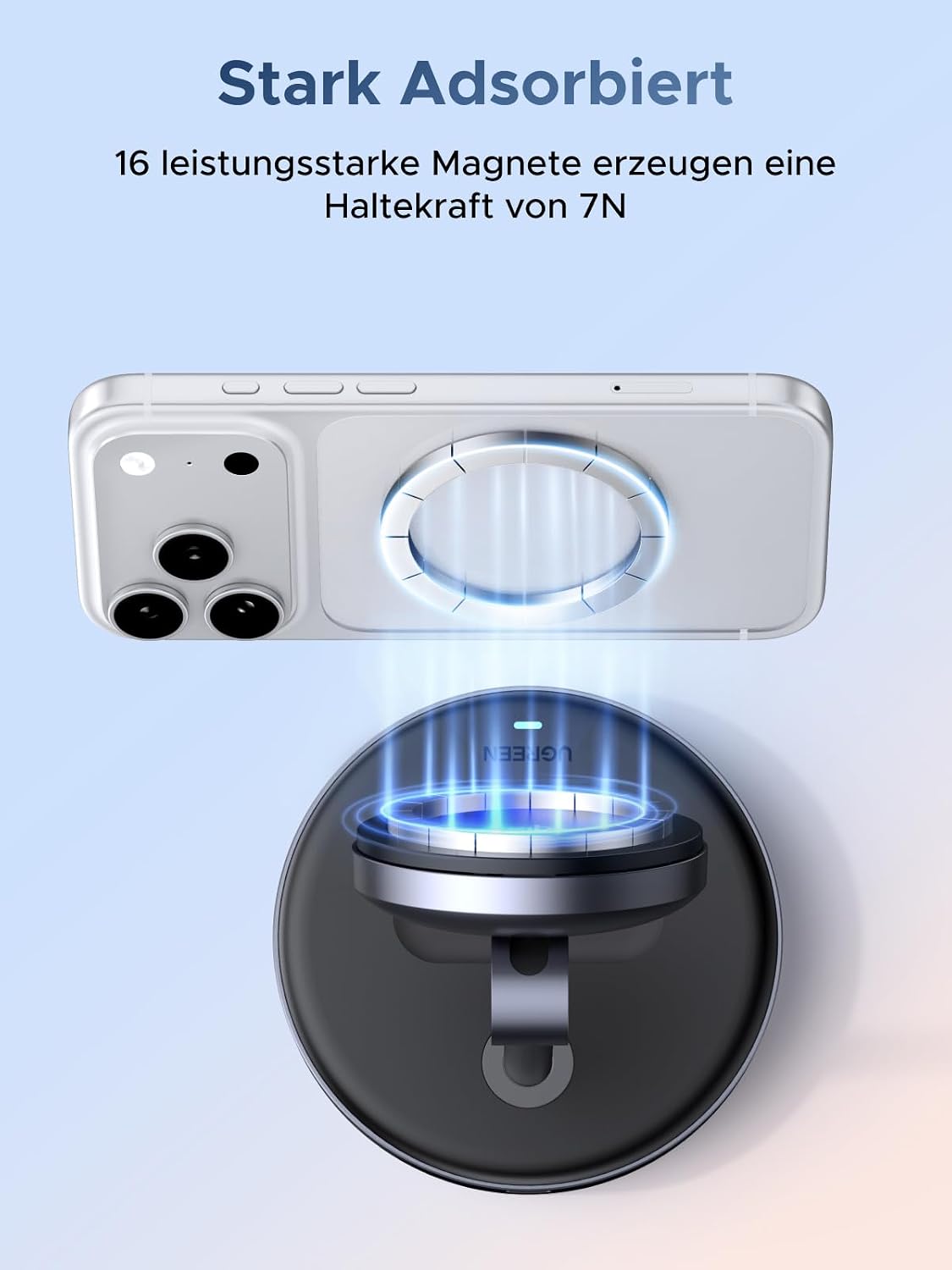 Thumbnail 6 de UGREEN Zapix Qi2 MagSafe Ladegerät 15W