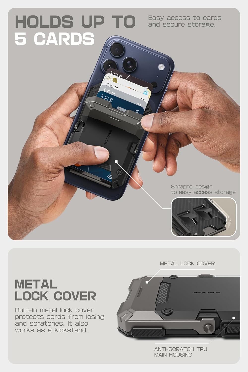 Detalle 2 de SUPCASE MagSafe Wallet 5 cards