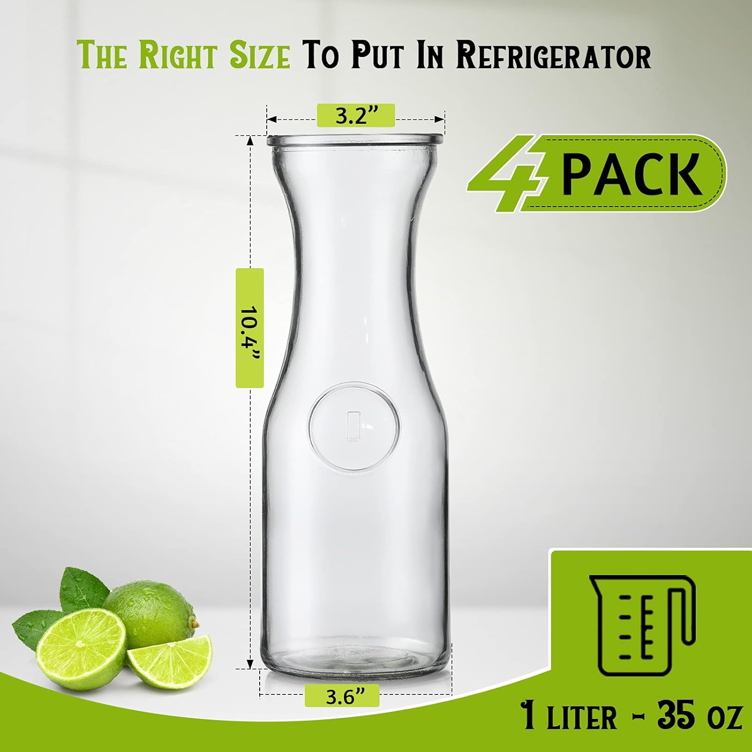 Detalle 2 de NETANY Glass Carafe Set 1 L 🥤