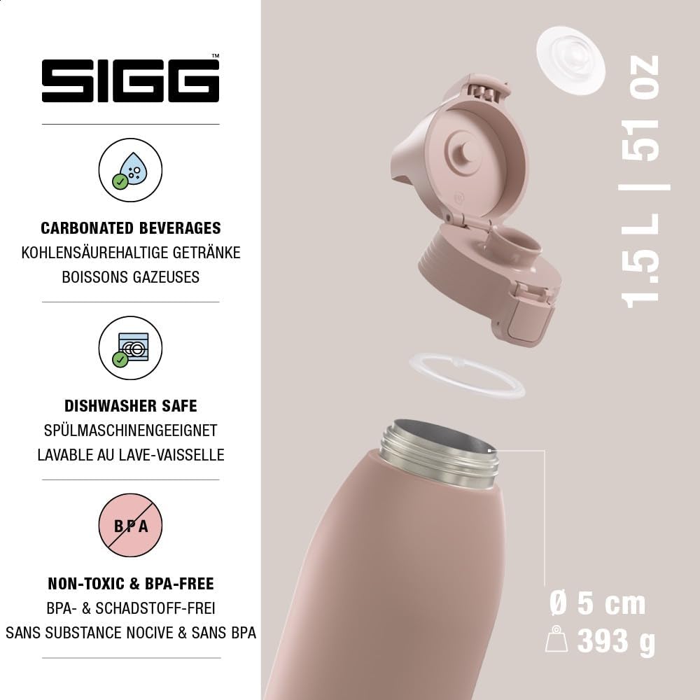 Thumbnail 2 de SIGG Shield ONE Therm isolierte Trinkflasche (auslaufsicher, 0,5/0,75/1 L) für kohlensäurehaltige Getränke