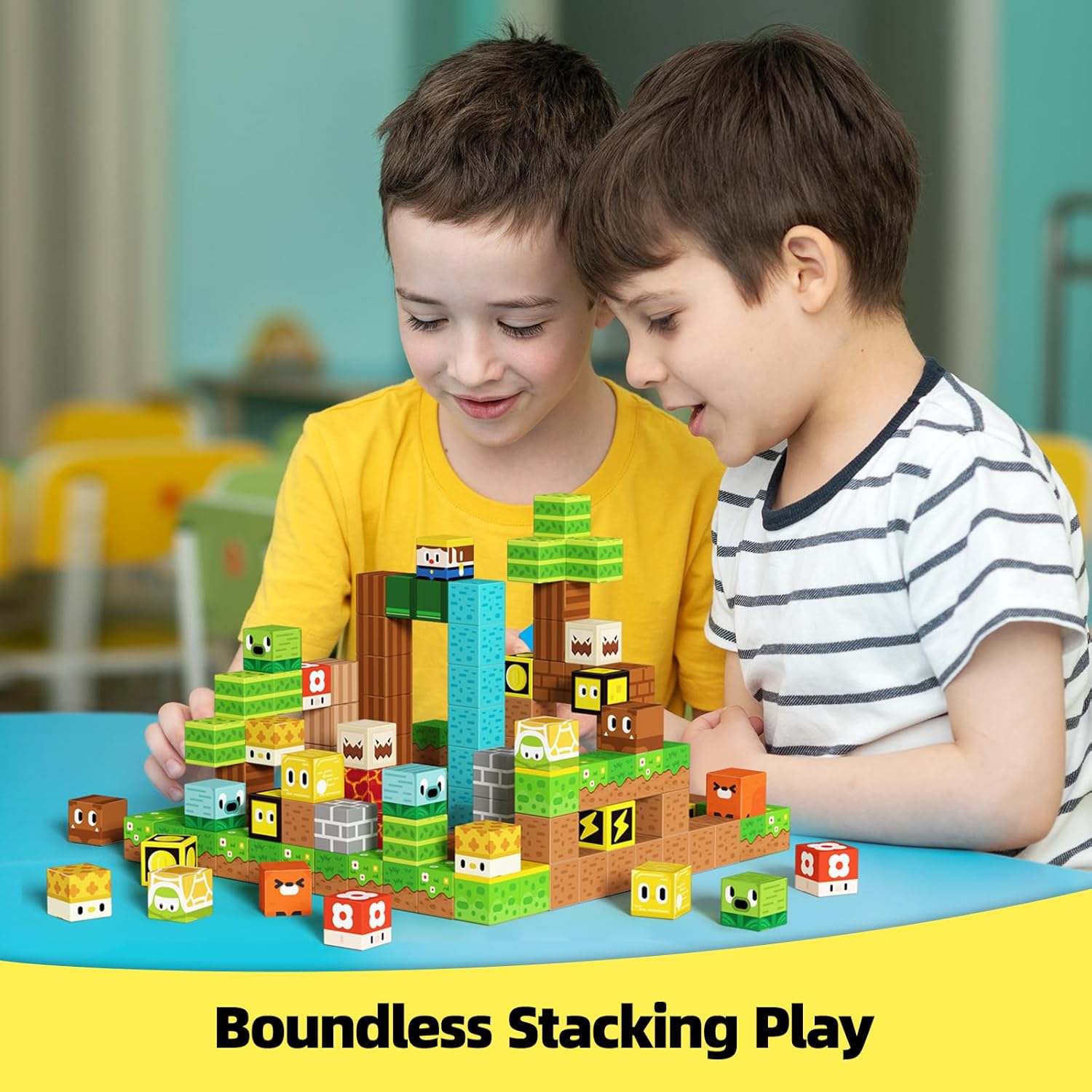 Thumbnail 4 de GobiDex 100 PCS Magnetic Blocks – Educational Sensory Building Toy for Kids 3+