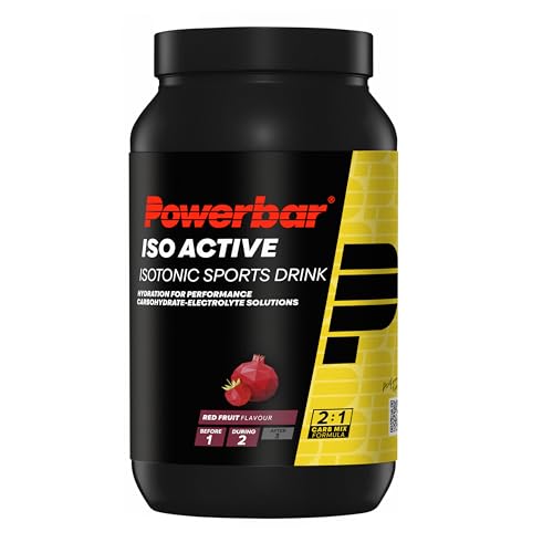Detalle de Powerbar Isoactive Red Fruit 1320 g – Isotonisches Sportgetränk mit 5 Elektrolyten