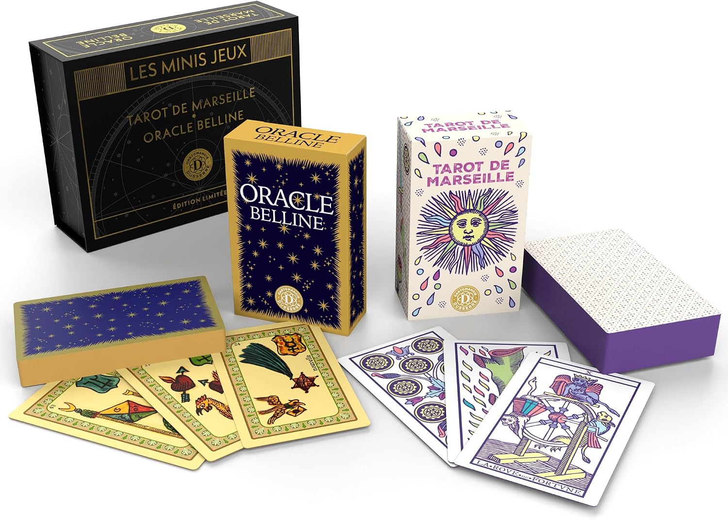 Detalle de Dusserre Marseille Tarot Mini Games & Oracle Belline – Limited Edition Collector's Box