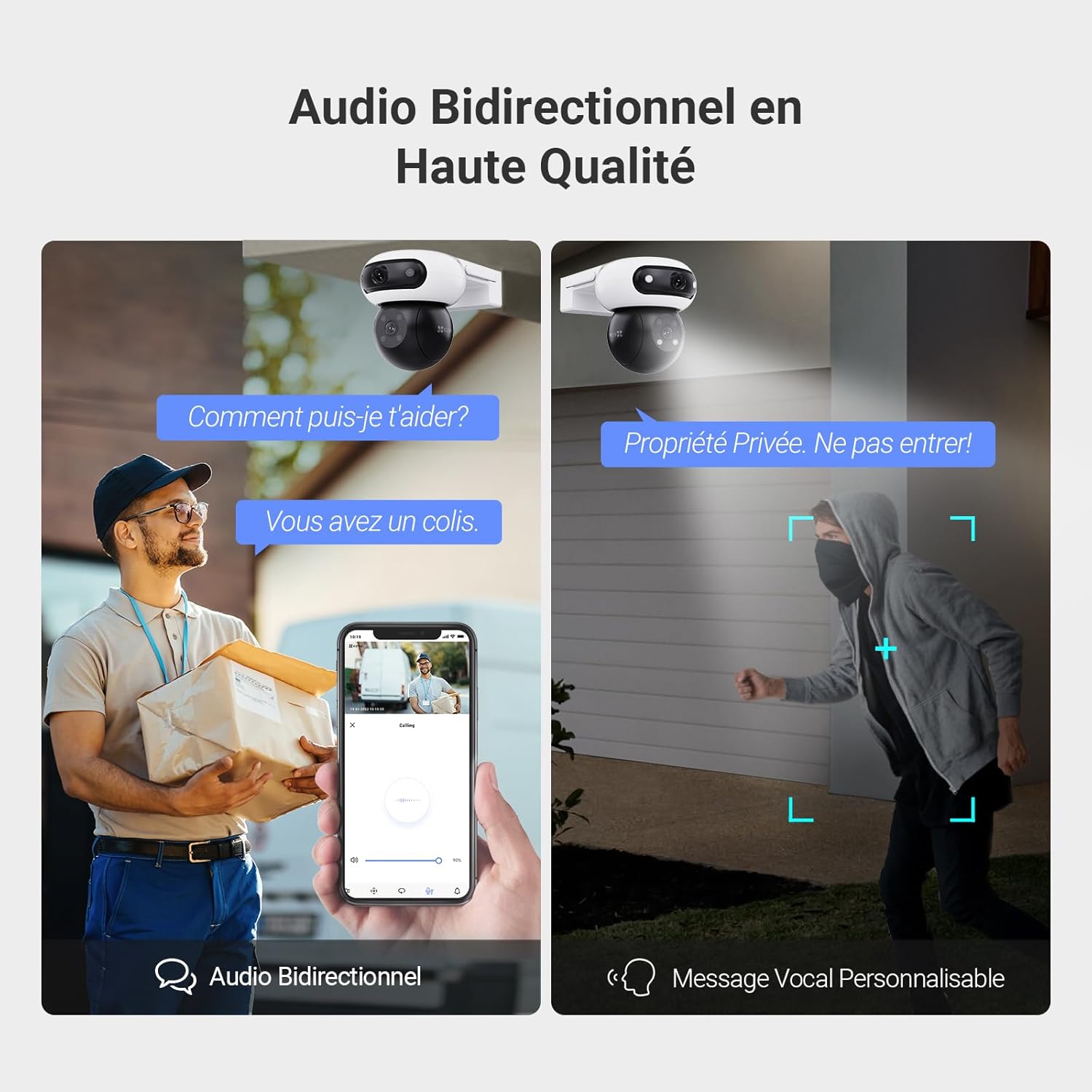 Thumbnail 5 de EZVIZ C90 Dual 8MP (4MP+4MP) WiFi extérieure à double objectif, vision nocturne couleur, détection personnes/véhicules