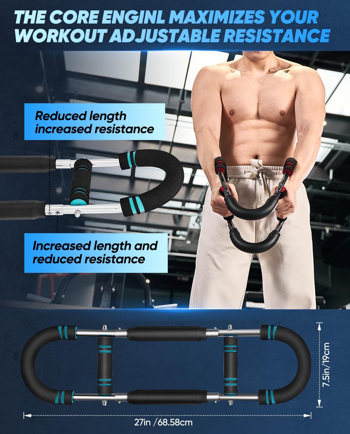 Detalle de Saker Twister Arm Trainer: Adjustable Forearm Strengthener for Home Workouts