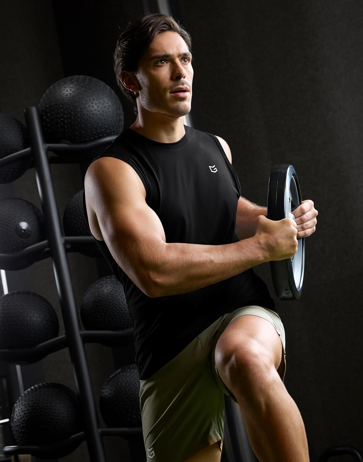Thumbnail 2 de Men's Workout Tank Top with 4-Way Stretch