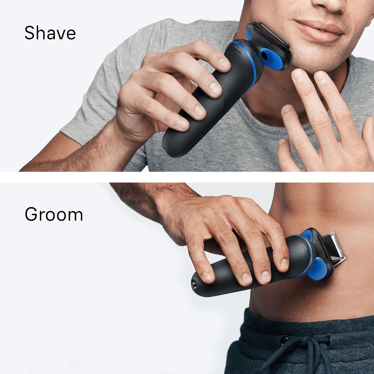 Thumbnail 4 de Braun Series 5 Electric Shaver 52-B1600S: Wet & Dry Foil Razor with Body Groomer Attachment