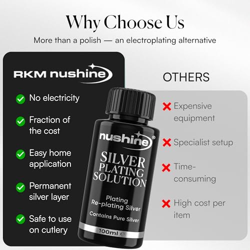 Detalle de Nushine Silver Plating Solution 50ml for Jewellery Repair