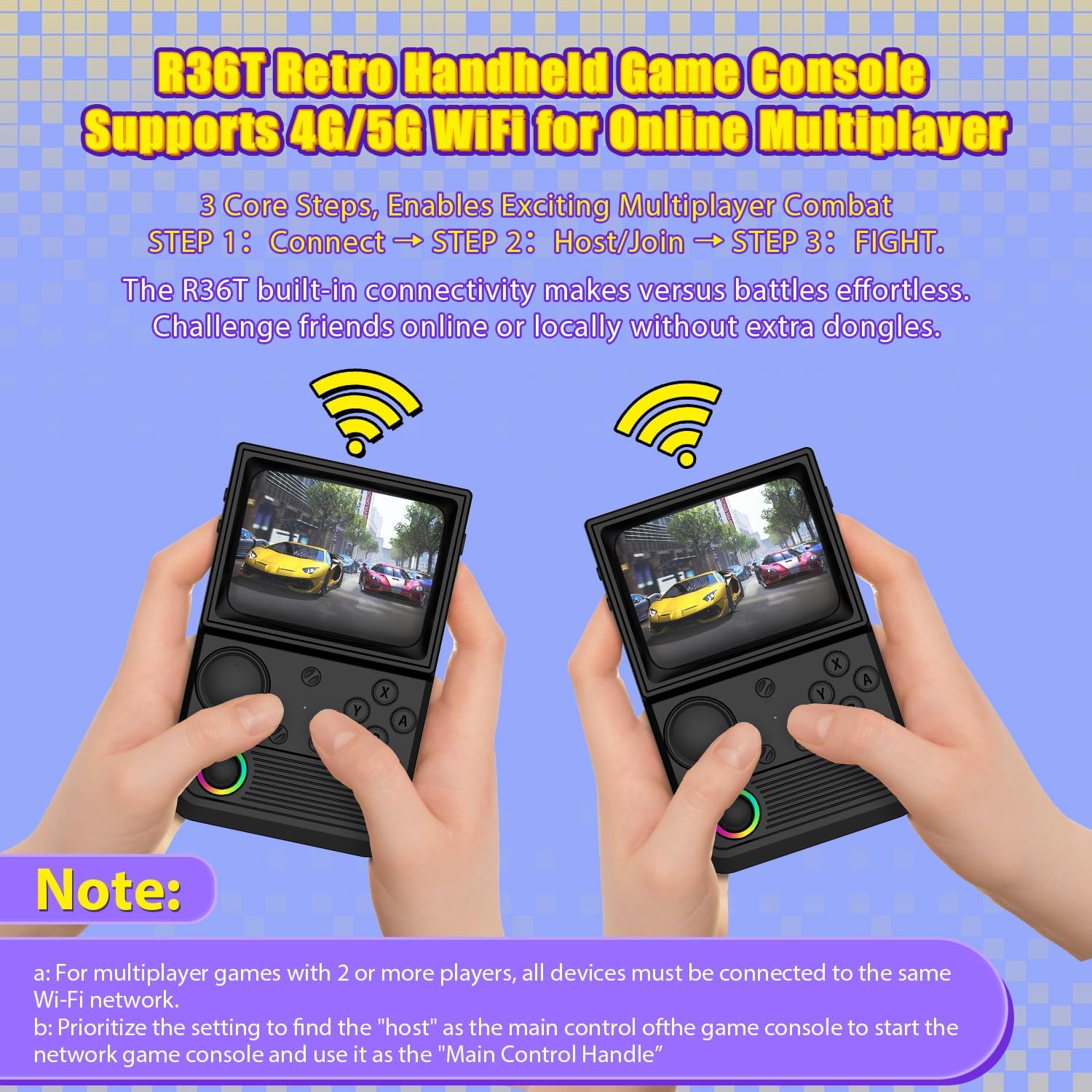 Thumbnail 2 de R36T Retro Gaming Console (3.5'' IPS) — CRT-Inspired Handheld with 64GB & 18,000+ Classic Games