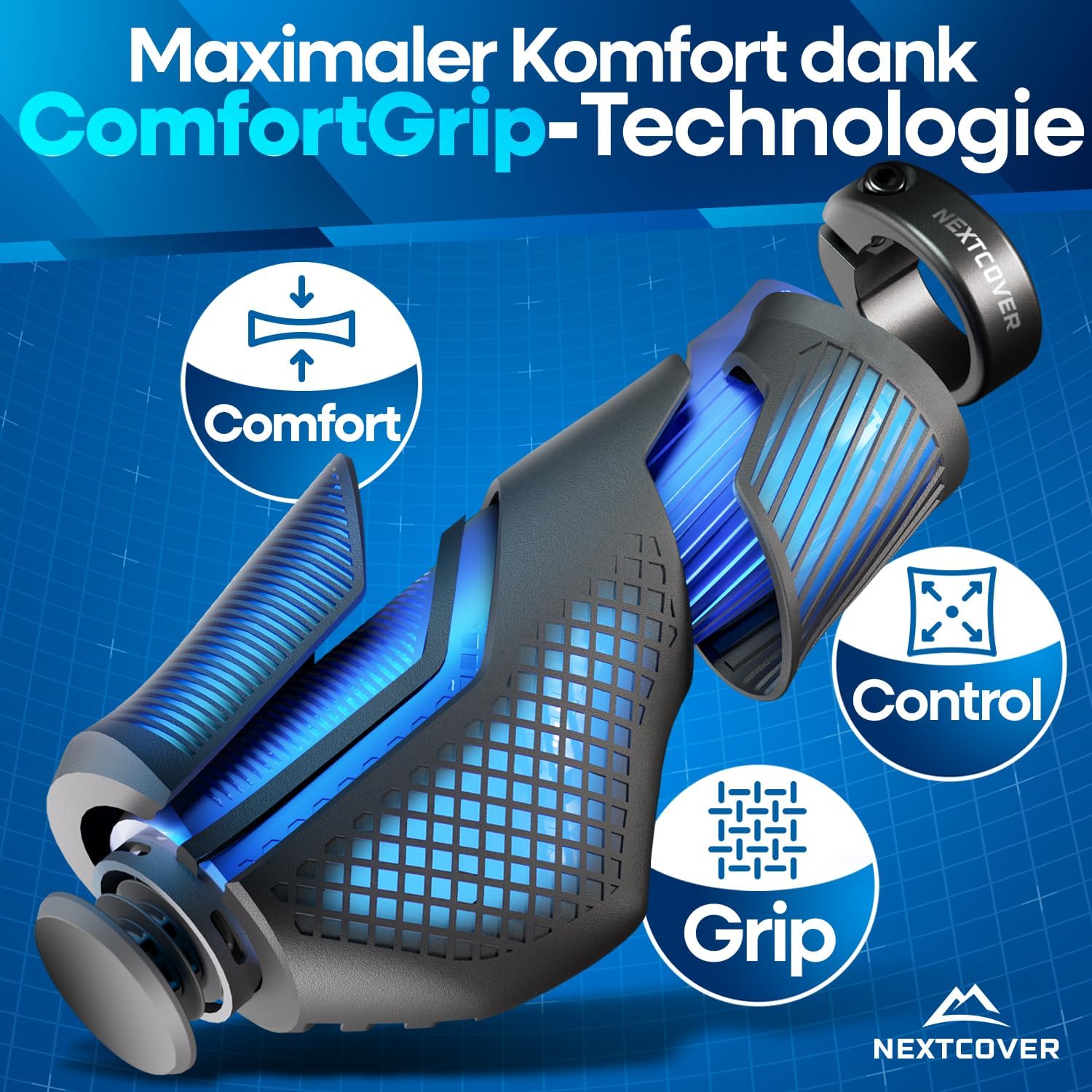 Detalle 2 de NEXTCOVER Fahrradgriffe Comfort-Grip Technologie