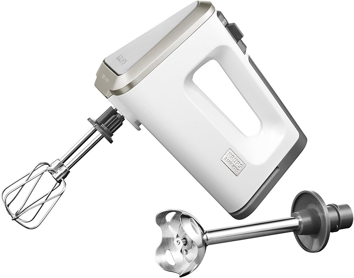 Detalle 2 de Krups F60858 3 MIX 7000 Handmixer 60 Jahre Edition – 500 W, ergonomischer Griff und langes Kabel