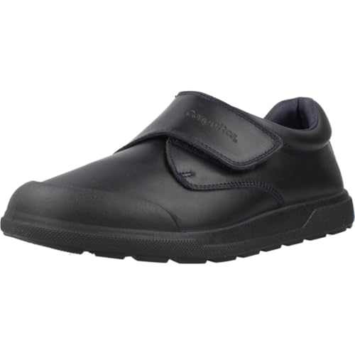 Detalle de Conguitos Indestructibles: Zapatos Colegiales de Niño en Azul Marino, Talla 28