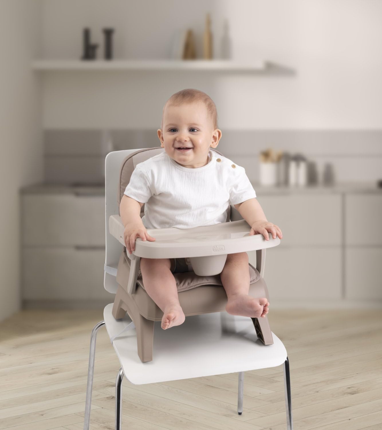 Detalle de Chicco Bento Rialzo Sedia per Bambini 6-36 Mesi: Seggiolino Pappa da Tavolo, Portatile e Regolabile