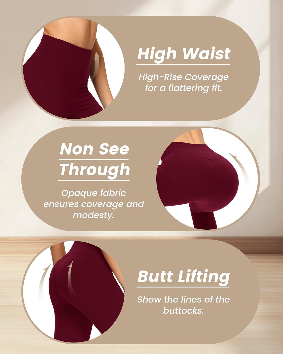 Thumbnail 4 de NexiEpoch Leggings for Women 4-Pack High Waisted