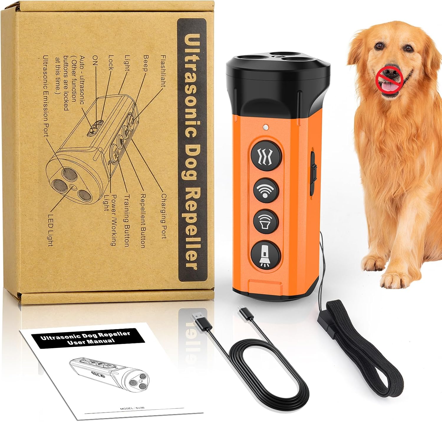 Thumbnail 6 de Gomehone Ultrasonic Dog Bark Deterrent, 50FT Range