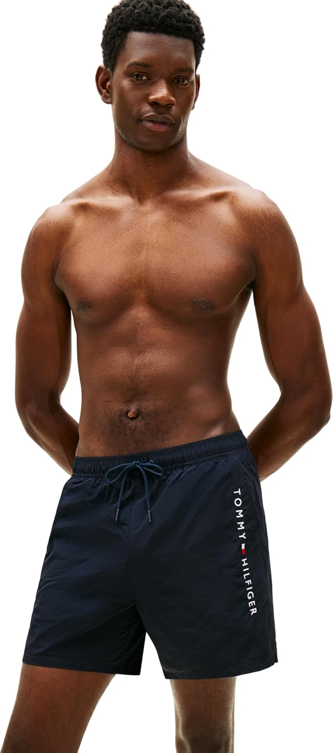 Detalle de Tommy Hilfiger Costume Uomo Art UM0UM03748: costume corto in nylon riciclato con tasche