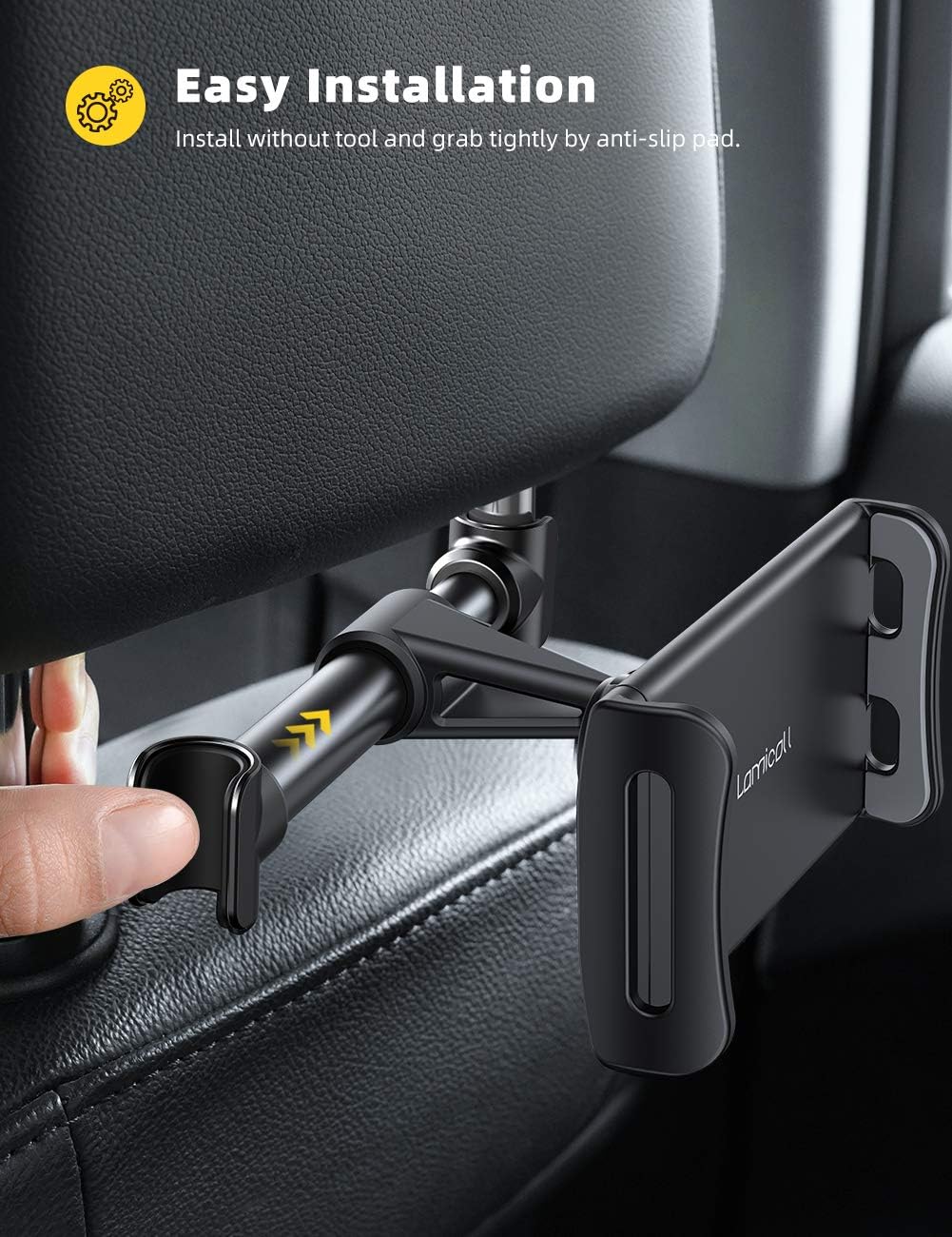 Thumbnail 2 de Lamicall Car Tablet Holder 360° rotatable for 4.4–11" tablets
