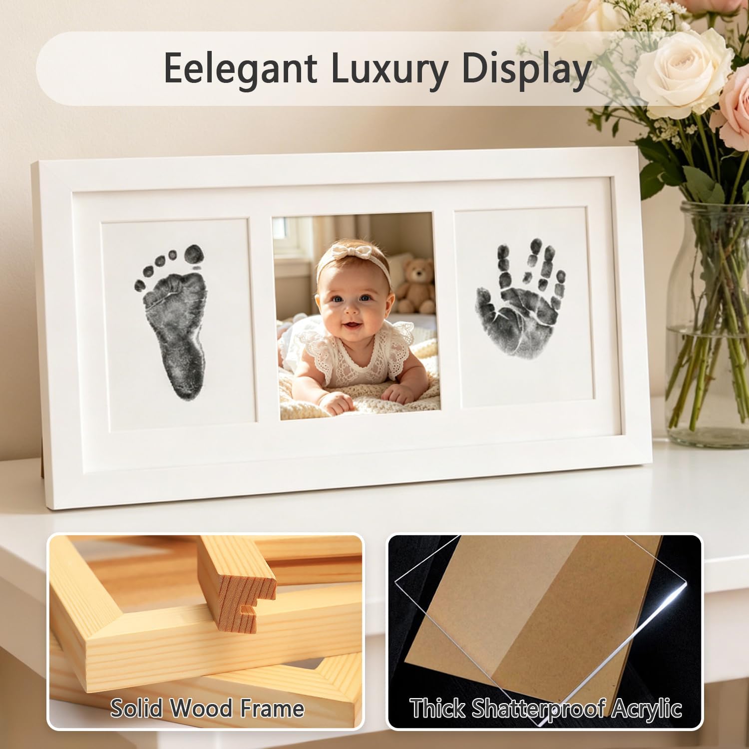 Thumbnail 4 de PewinGo Baby Handprint and Footprint Kit with 100% Clean-Touch Ink Pad 👶