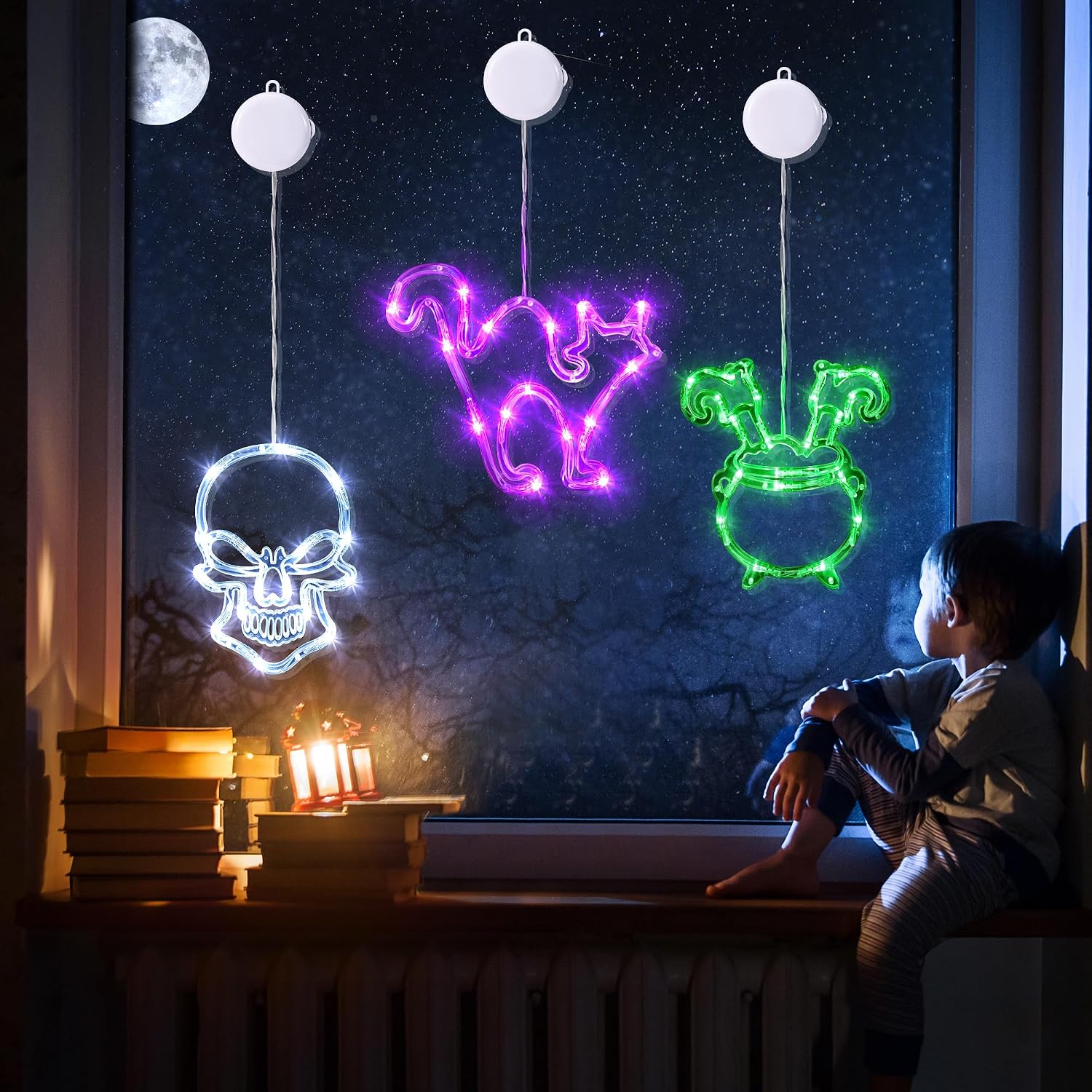 Detalle 2 de Joomer Halloween Window Lights 3-Pack