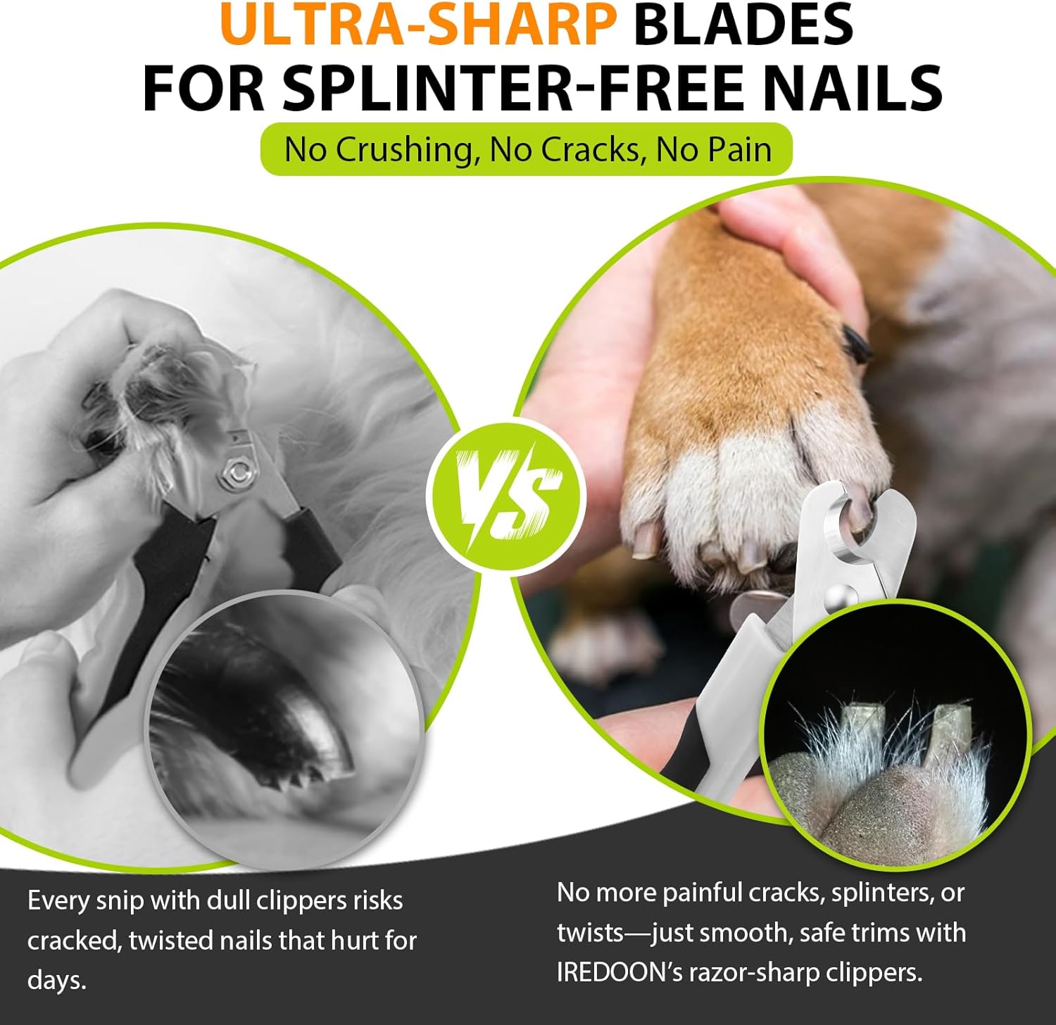 Detalle de IREDOON Coupe-ongles chien ultra-tranchant đŸ