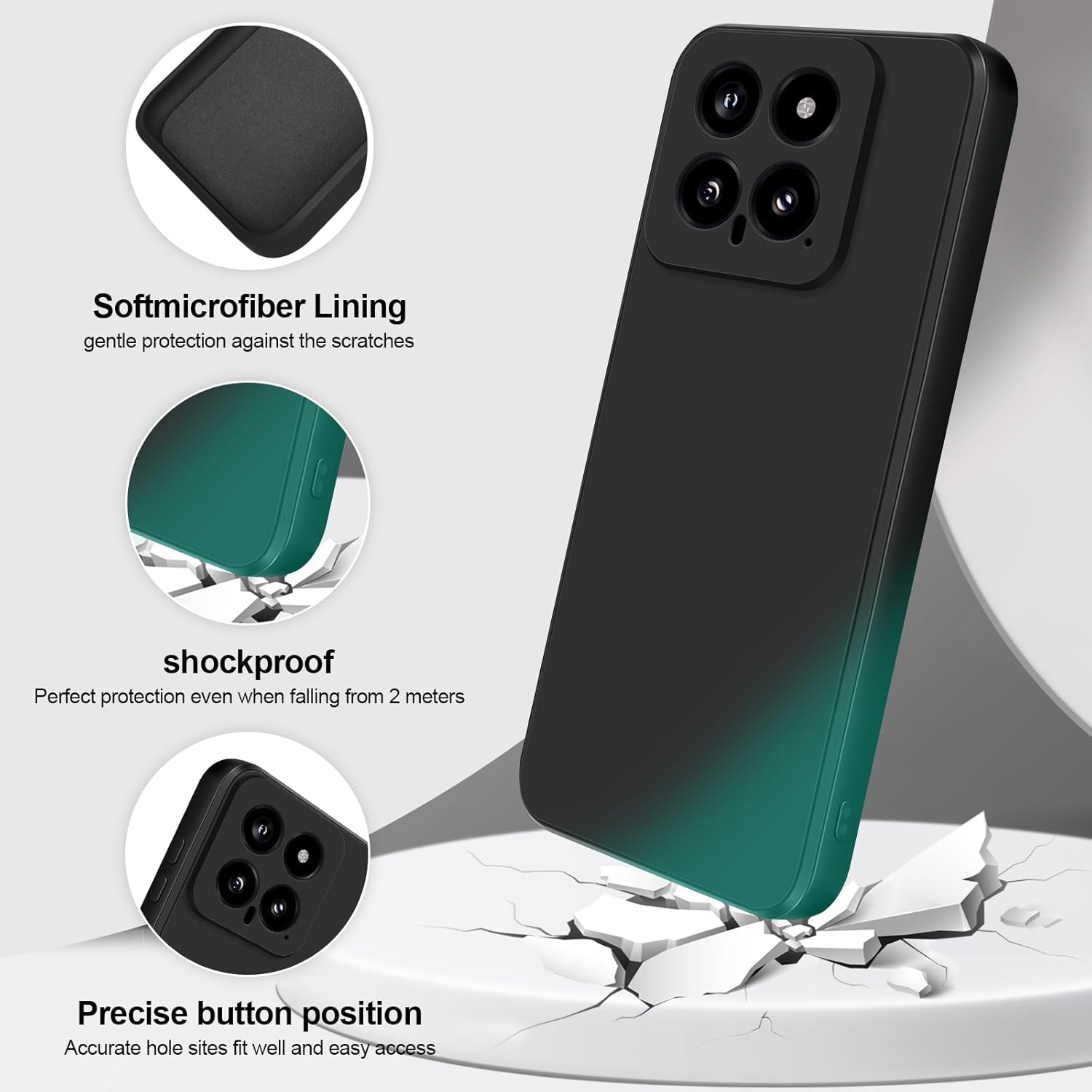 Thumbnail 1 de GiiYoon Hülle für Xiaomi 14 – Rundumschutz aus hochwertigem Liquid Silicone