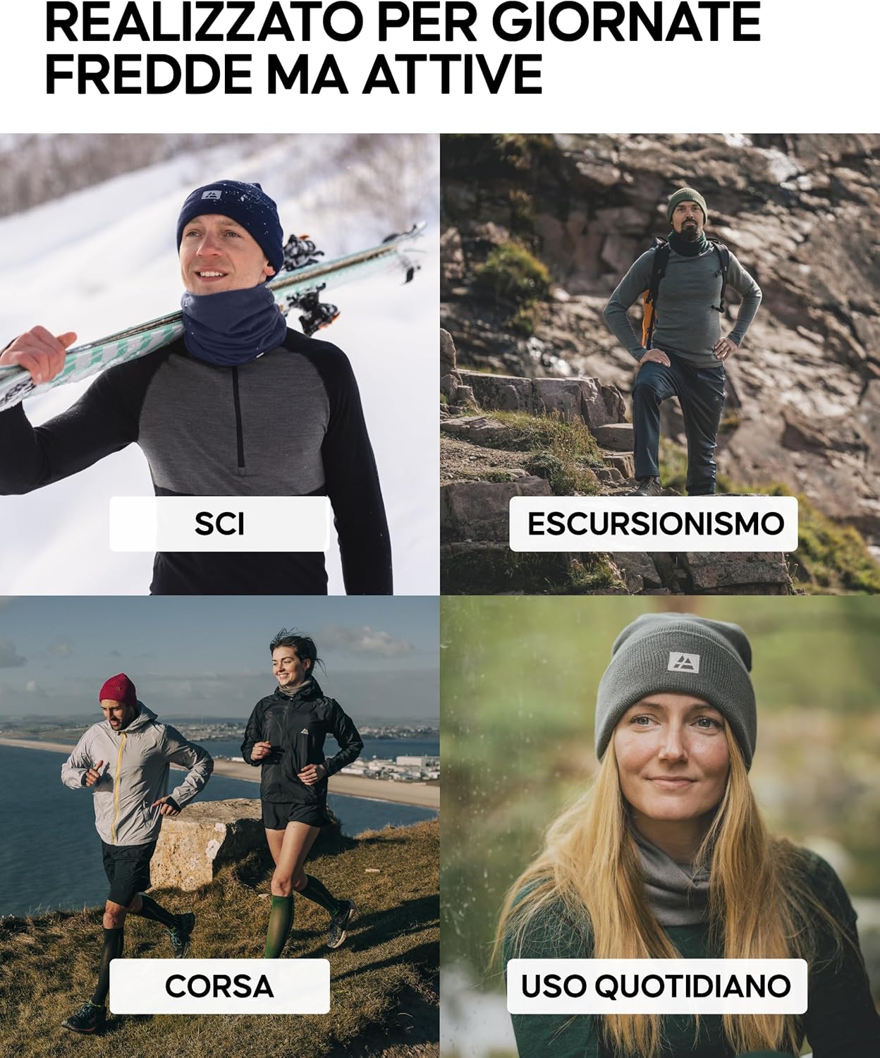 Detalle 2 de DANISH ENDURANCE Cappello Lana Merino Berretto
