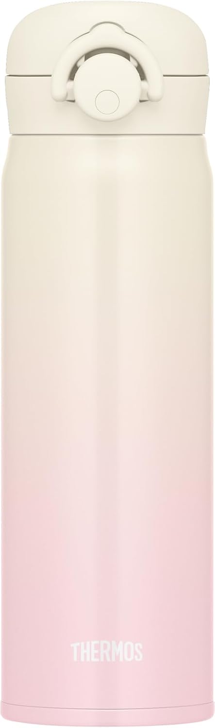 Detalle 1 de サーモス JNR-503LTD 真空断熱ケータイマグ 500ml アイボリーピンク ワンタッチオープン