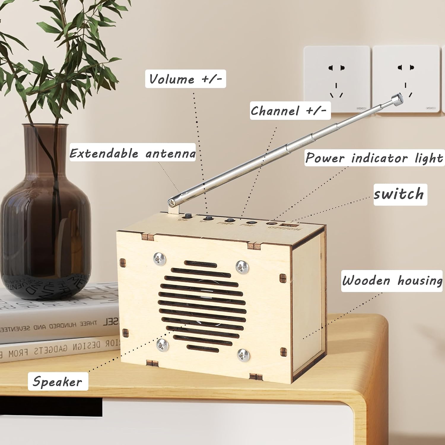 Detalle 1 de DIY FM Radio Kit 88–108 MHz