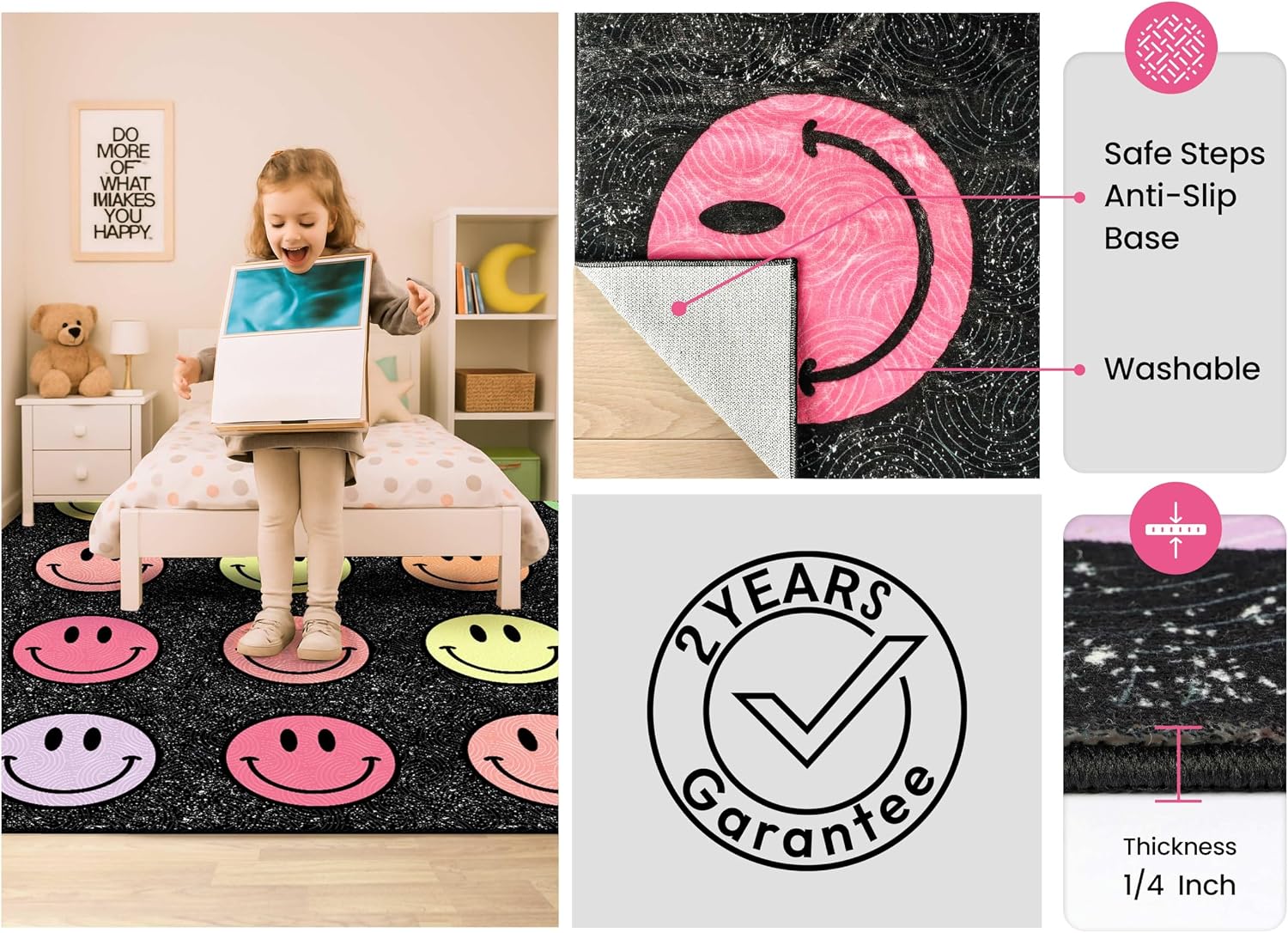 Thumbnail 3 de OLEEK Large Classroom Rug 8x10 - Washable, Durable Elementary Classroom Carpet