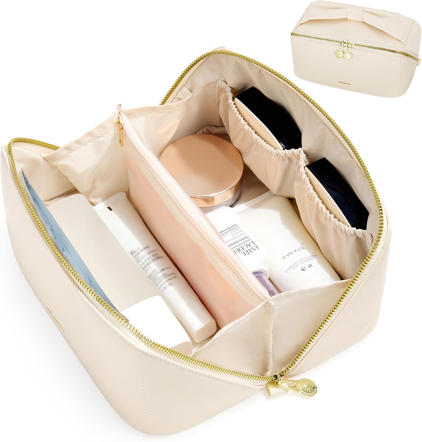 Detalle de SHOWKOO Cosmetic Bag in Waterproof PU