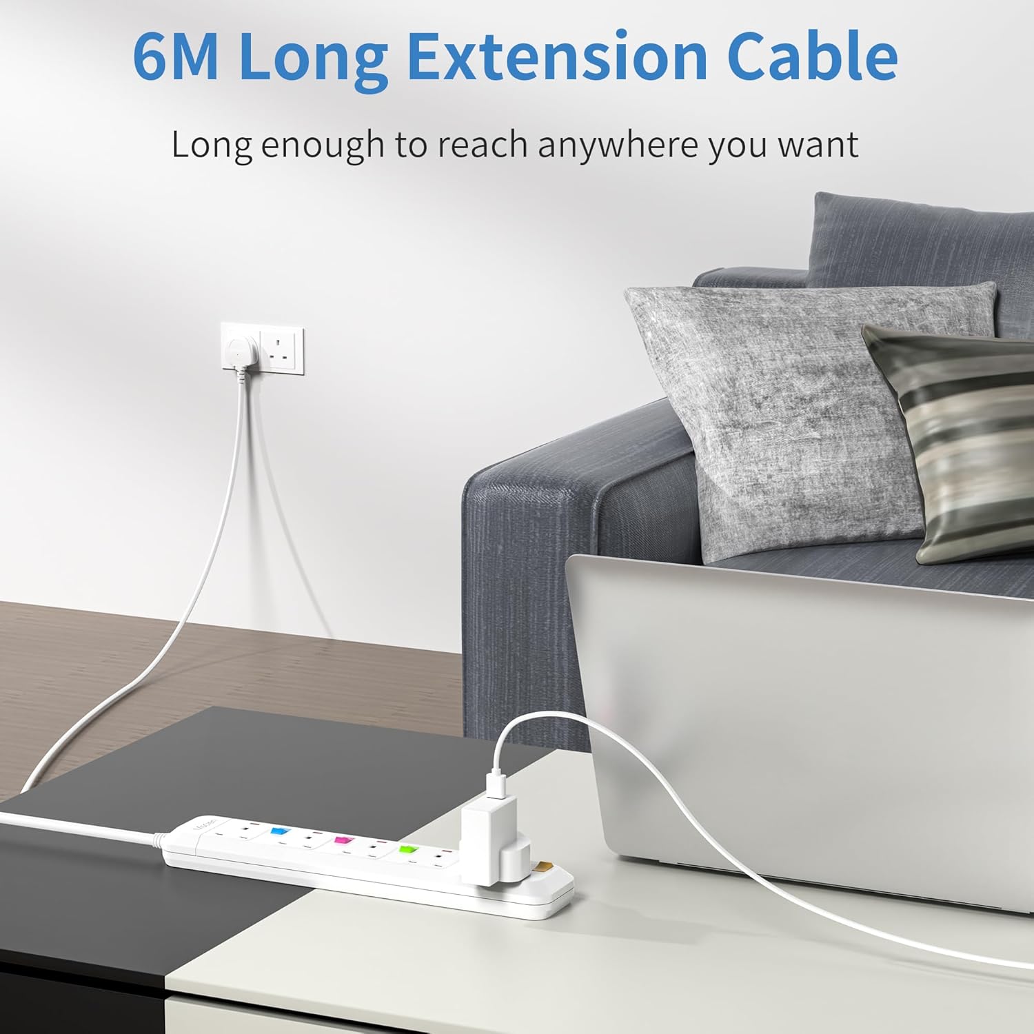 Thumbnail 5 de Mscien 6M Extension Lead with Switches