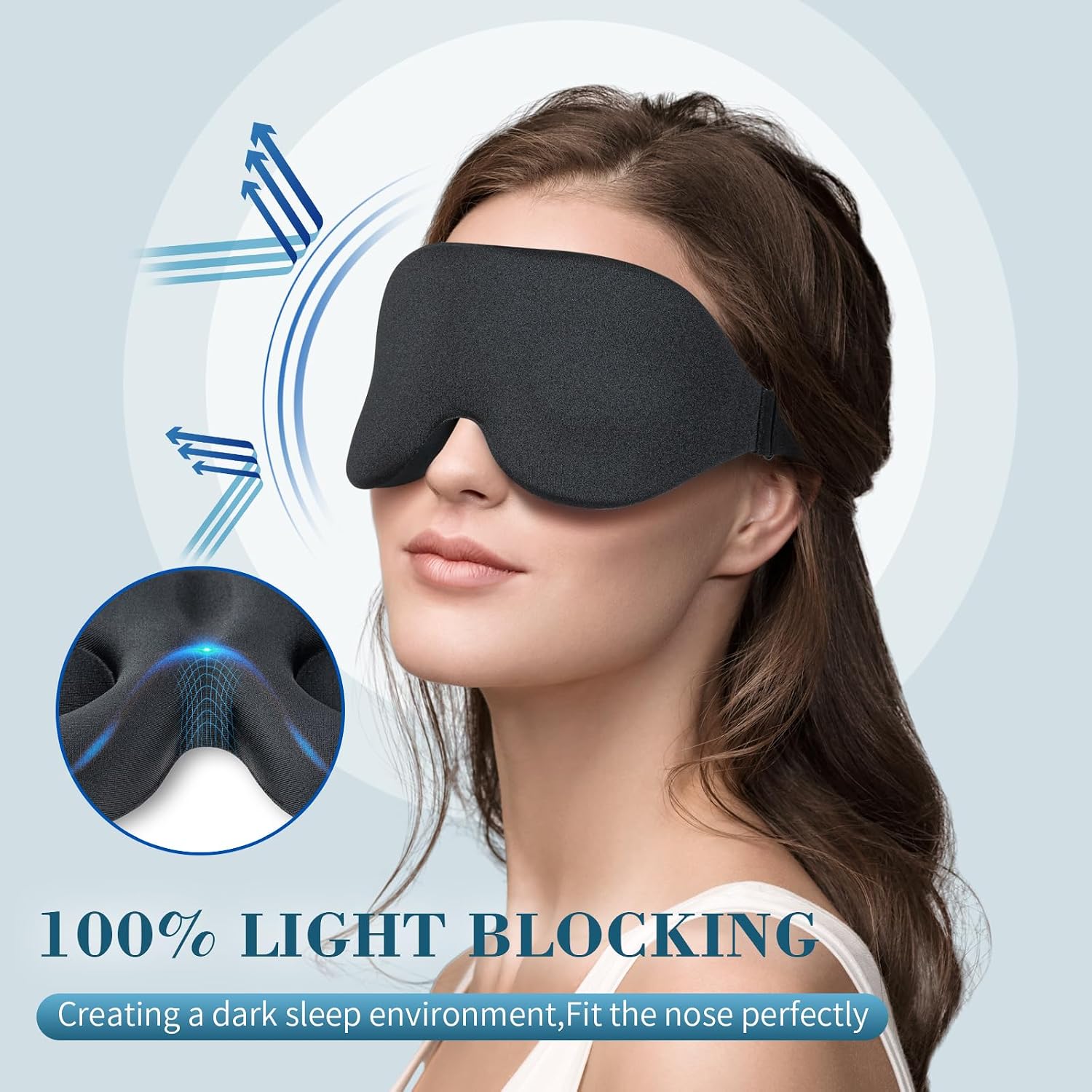 Detalle 2 de ZGGCD Sleep Mask, 3D Contoured