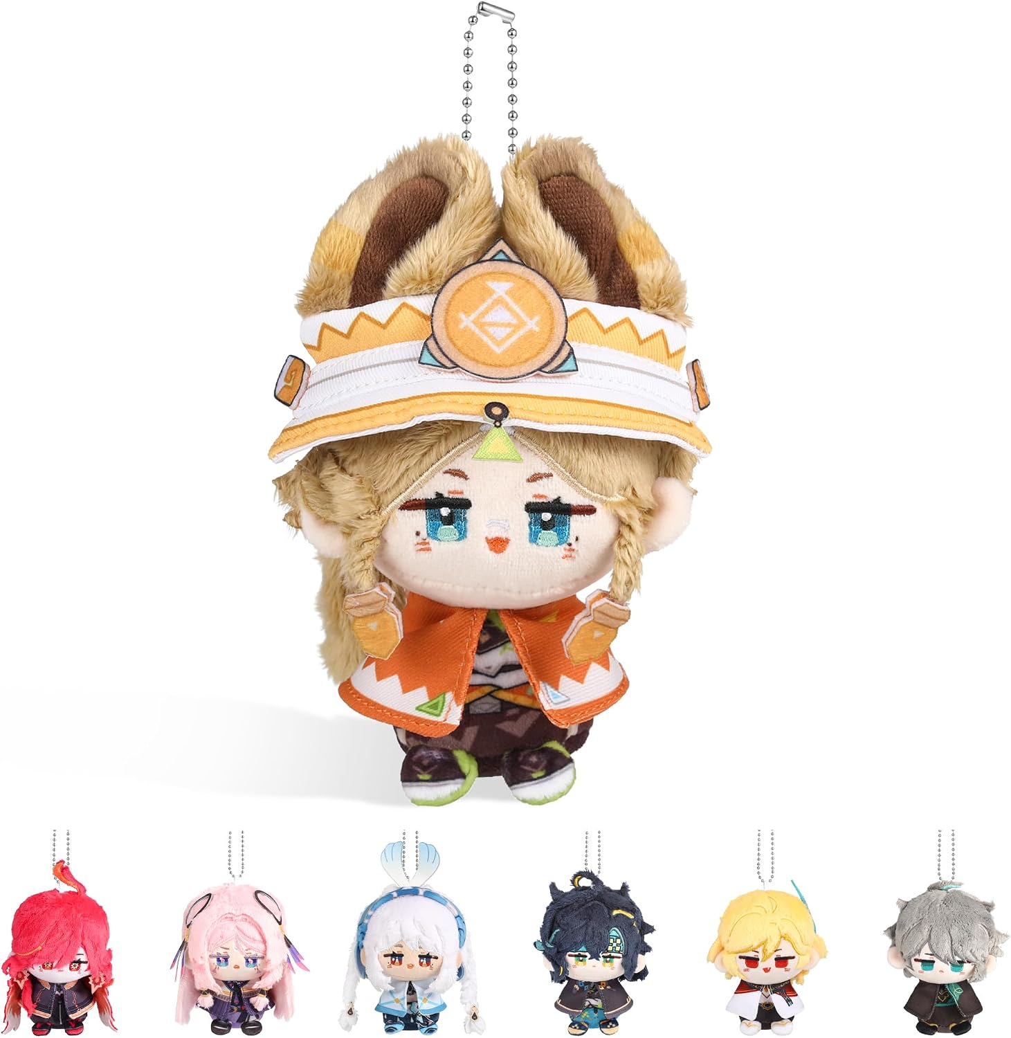 Thumbnail 4 de UTIEHD Anime-Spielcharakter Rucksackanhänger (Lumine) – kompakter Stoff-Schlüsselanhänger für Fans, 10 cm