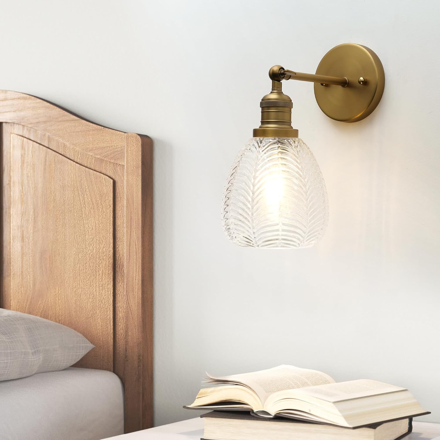 Detalle de Phansthy E27 Vintage Wandleuchte mit 60 W