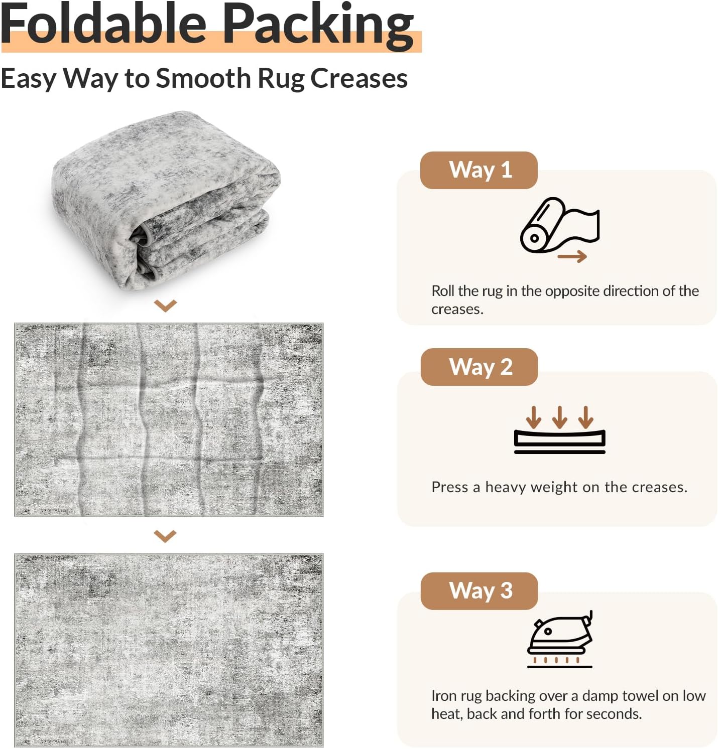 Thumbnail 4 de INOVADAY Washable Rug 120x180 cm