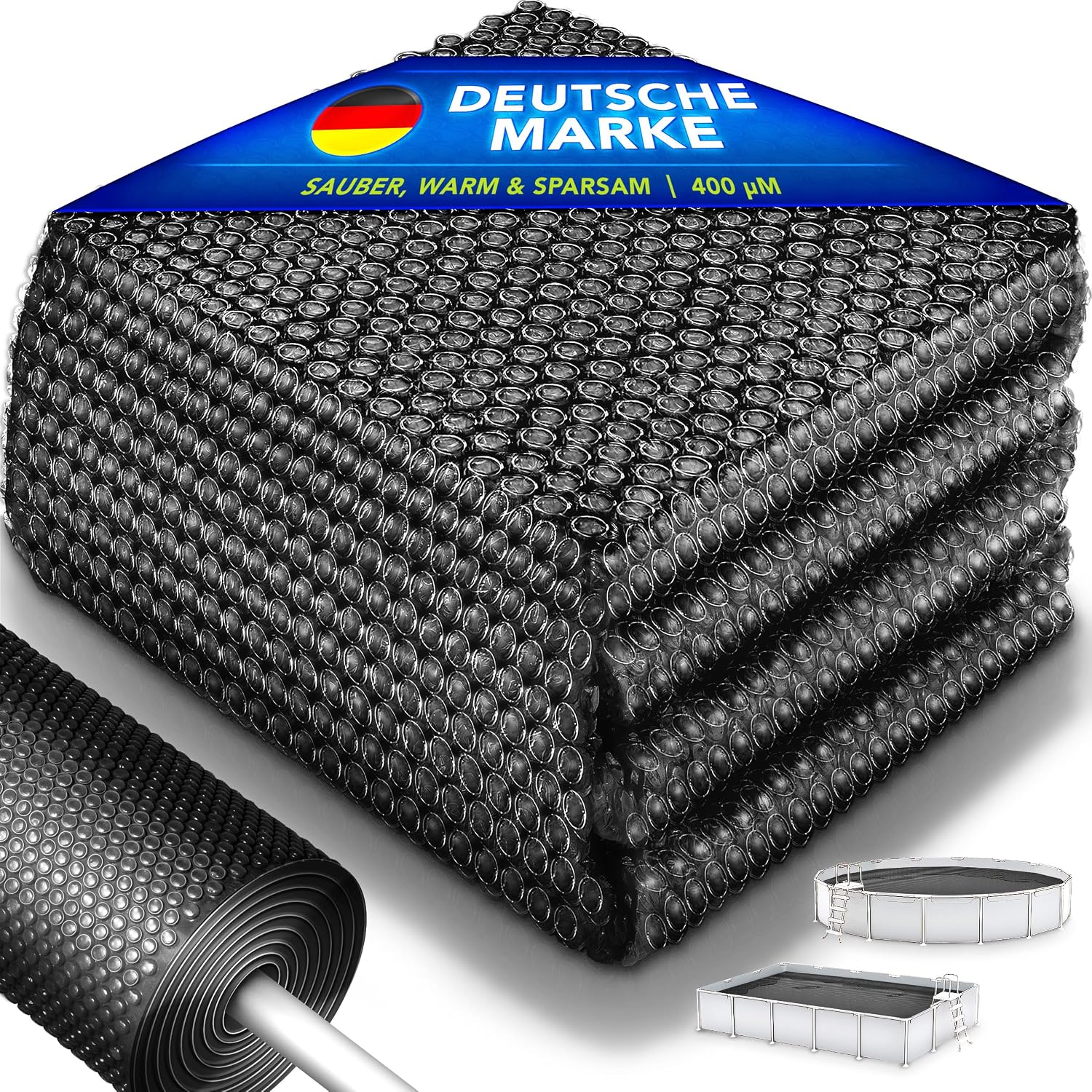 Detalle de tillvex® Premium Solarabdeckplane 800x400 cm ☀