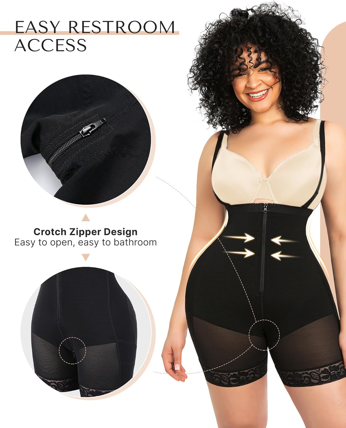 Thumbnail 2 de SHAPELLX Tummy Control Bodysuit for Women