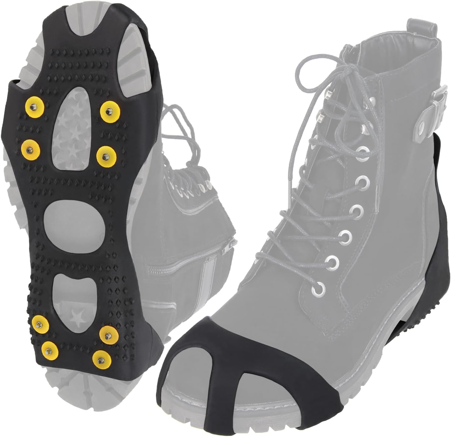 Detalle de ALPIDEX Anti Rutsch Schuhspikes 35-47 für Winterspaziergänge