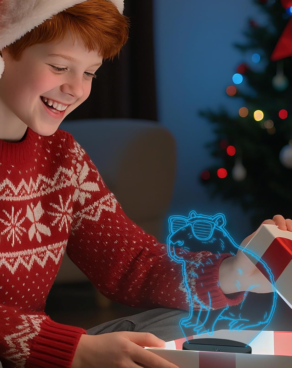 Thumbnail 6 de Magiclux Capybara Night Light with Touch & Remote, USB LED Acrylic Panel