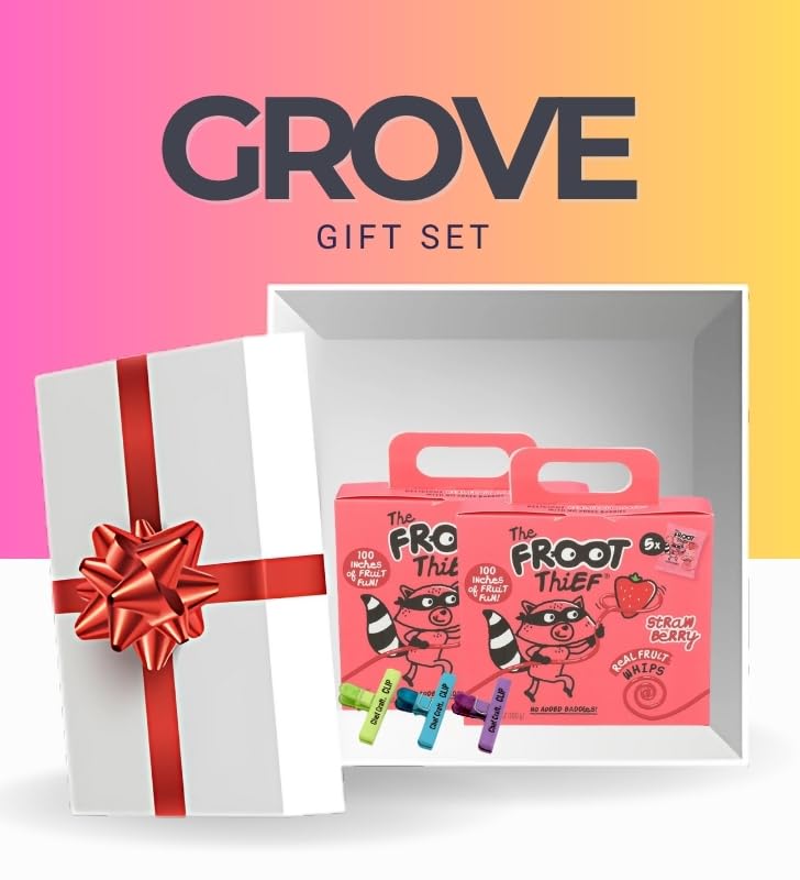 Thumbnail 4 de GROVE Fruit Whip Strawberry Snack Set, Two 3.5 oz Cups and Bag Clip