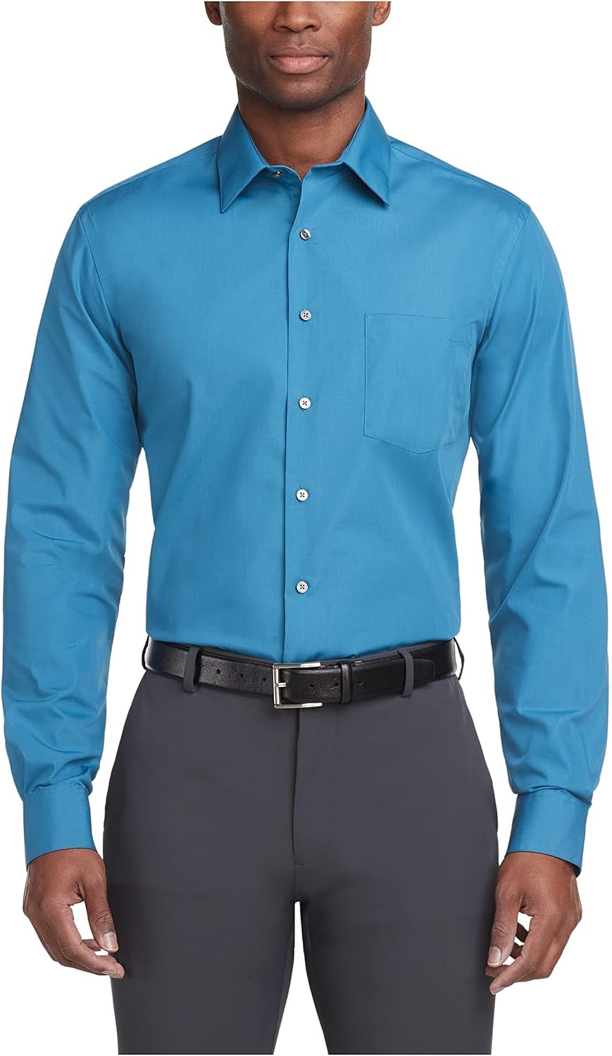 Thumbnail 6 de Van Heusen Men’s Dress Shirt Regular Fit Poplin Solid (Wrinkle Free)