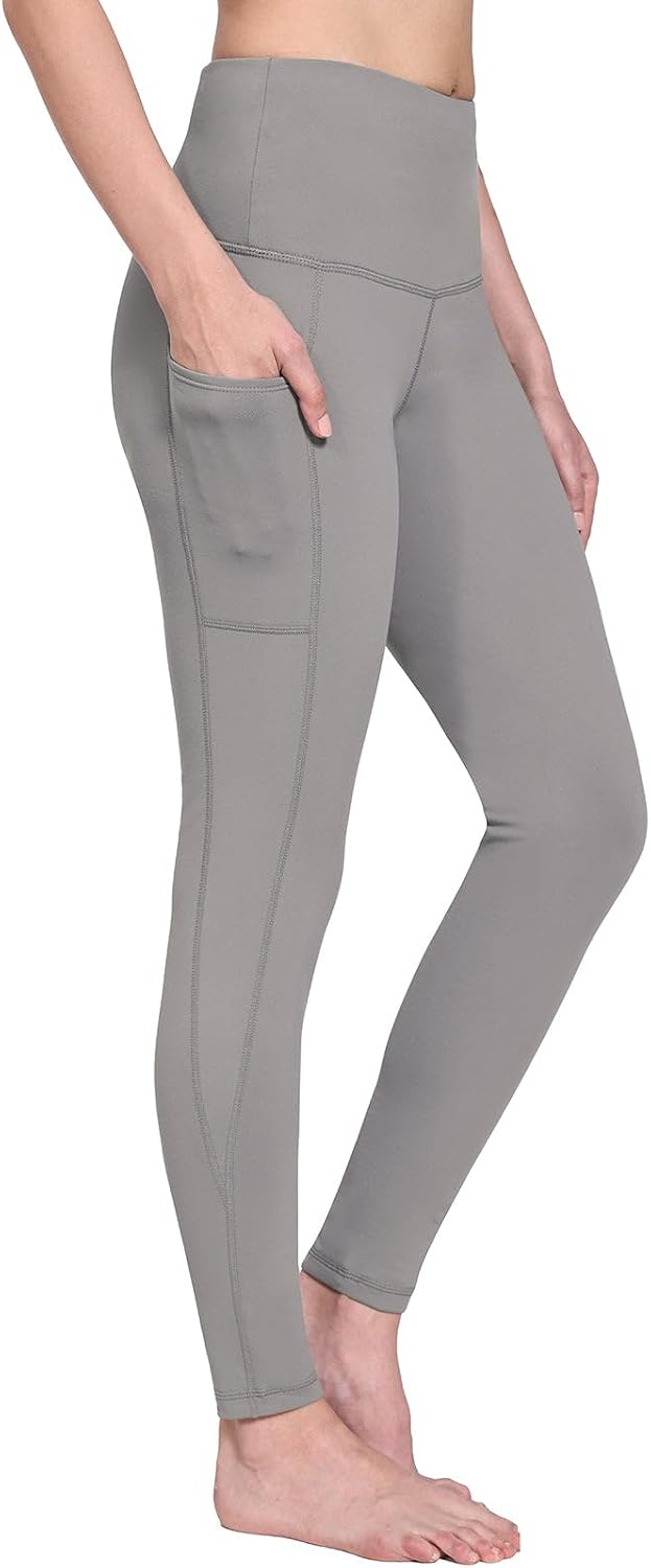 Detalle de baleaf Women's Fleece-Lined Leggings with Pockets, Water-Resistant Thermal Fabric