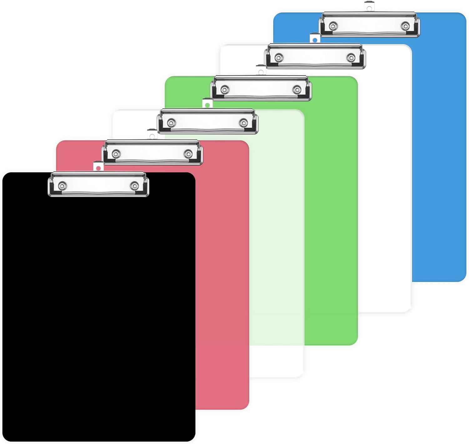 XHDA Plastic Clipboard A4 Pack of 6