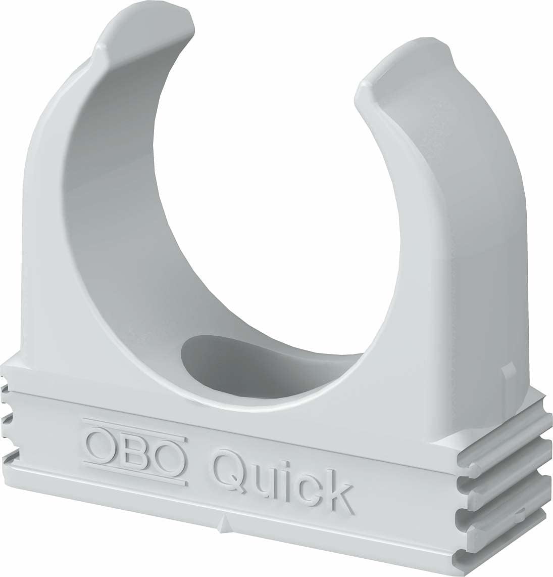Thumbnail 4 de OBO Bettermann M20 Quick-Schellen (RAL 7035, lichtgrau) – 200 Stück für Rohrschellen & Klemmschellen