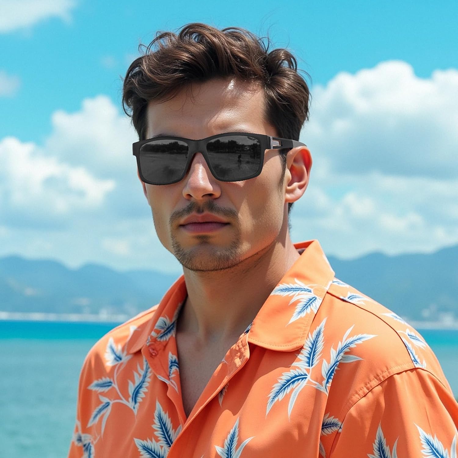 Detalle de Ulknyss Lunettes de soleil sport homme polarisées Polarisées UV400